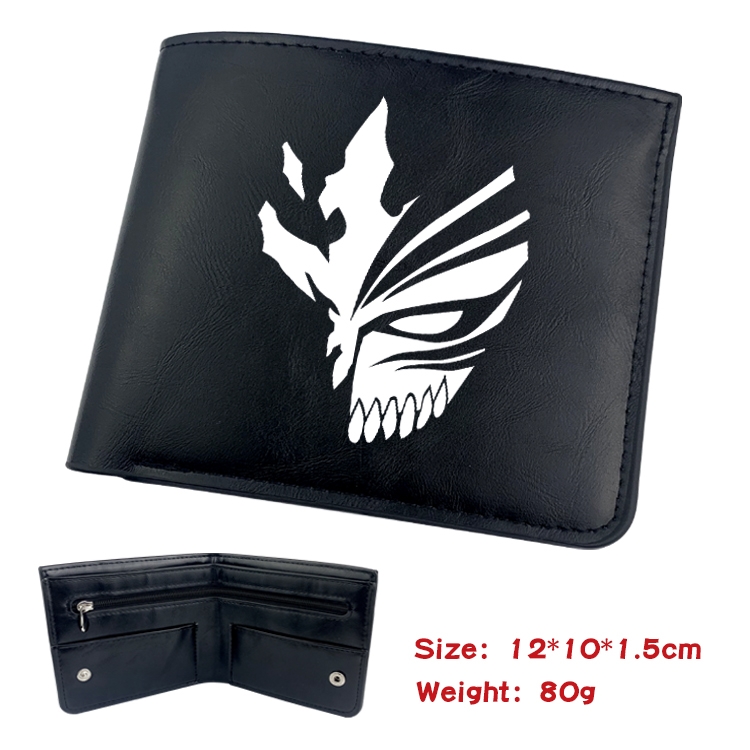 Bleach Anime inner buckle magnetic buckle two fold wallet 22.5X13.5CM