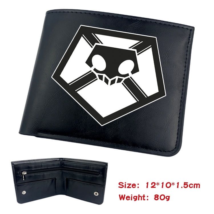 Bleach Anime inner buckle magnetic buckle two fold wallet 22.5X13.5CM