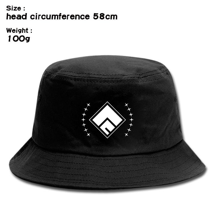 Blessings for a better world Anime canvas fisherman hat sun hat 58cm