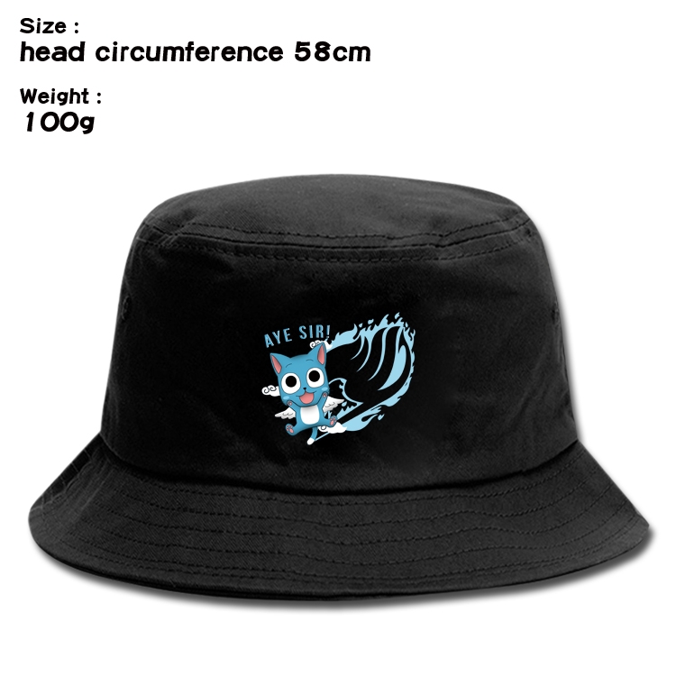 Fairy tail Anime canvas fisherman hat sun hat 58cm