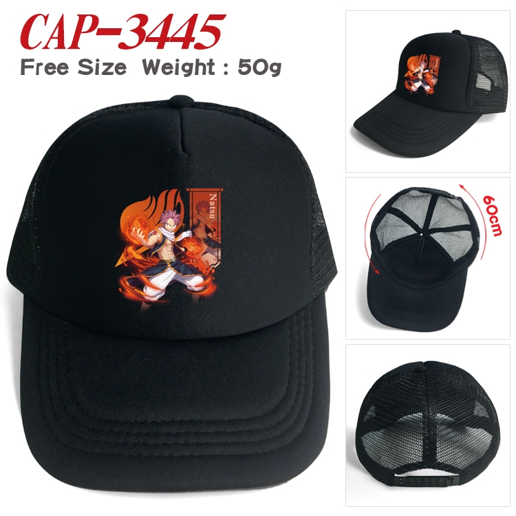 Hat Fairy tail Anime mesh cap peaked cap sun hat 60cm  CAP-3445