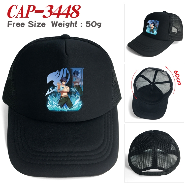 Hat Fairy tail Anime mesh cap peaked cap sun hat 60cm CAP-3448