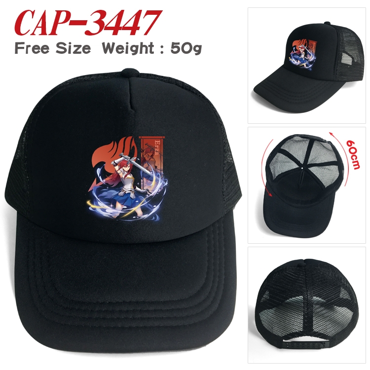 Hat Fairy tail Anime mesh cap peaked cap sun hat 60cm  CAP-3447
