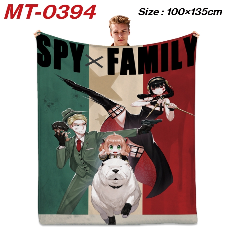 SPY×FAMILY Anime Flannel Blanket Air Conditioning Quilt Double Sided Printing 100x135cm MT-0394