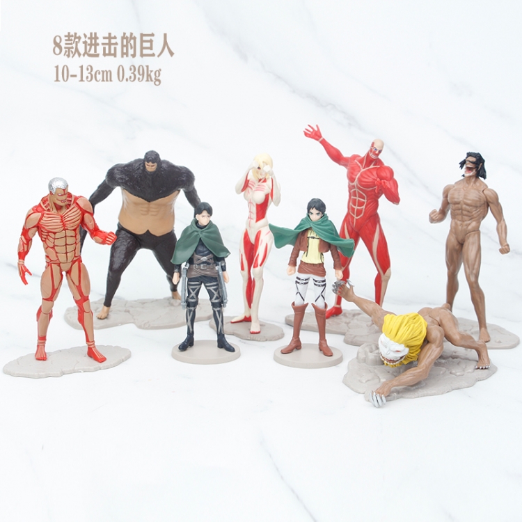 Shingeki no Kyojin Bagged Figure Decoration Model 10-13cm a set of 6