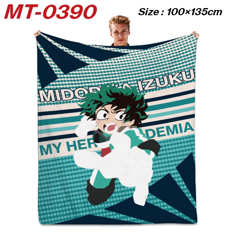 My Hero Academia Anime Flannel Blanket Air Conditioning Quilt Double Sided Printing 100x135cm MT-0390