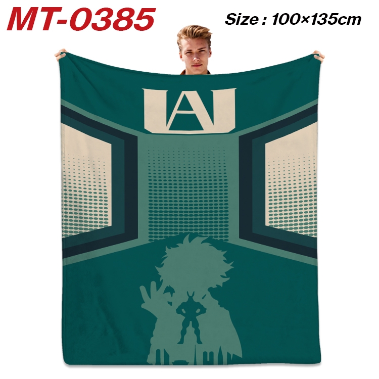 My Hero Academia Anime Flannel Blanket Air Conditioning Quilt Double Sided Printing 100x135cm MT-0385