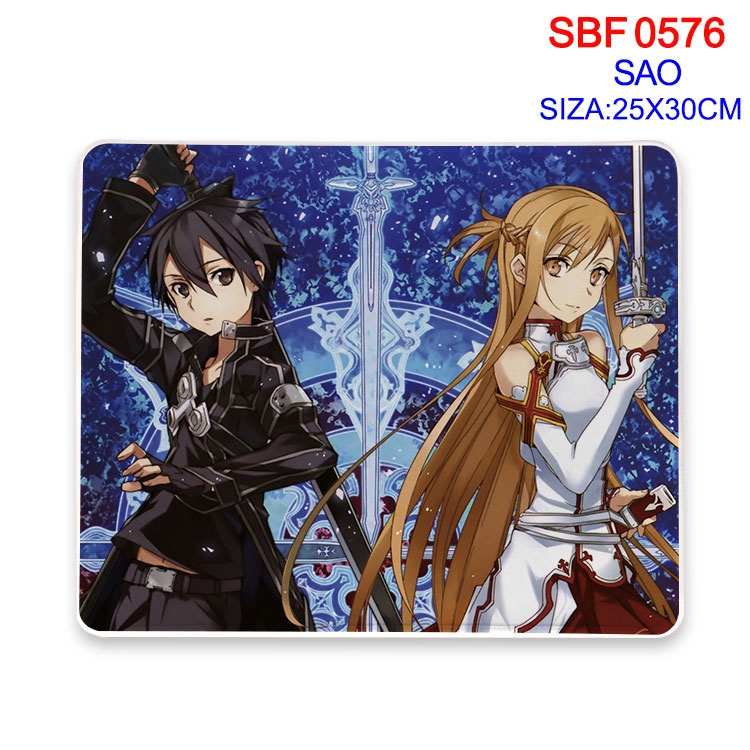 Sword Art Online Anime peripheral edge lock mouse pad 25X30cm  SBF-576
