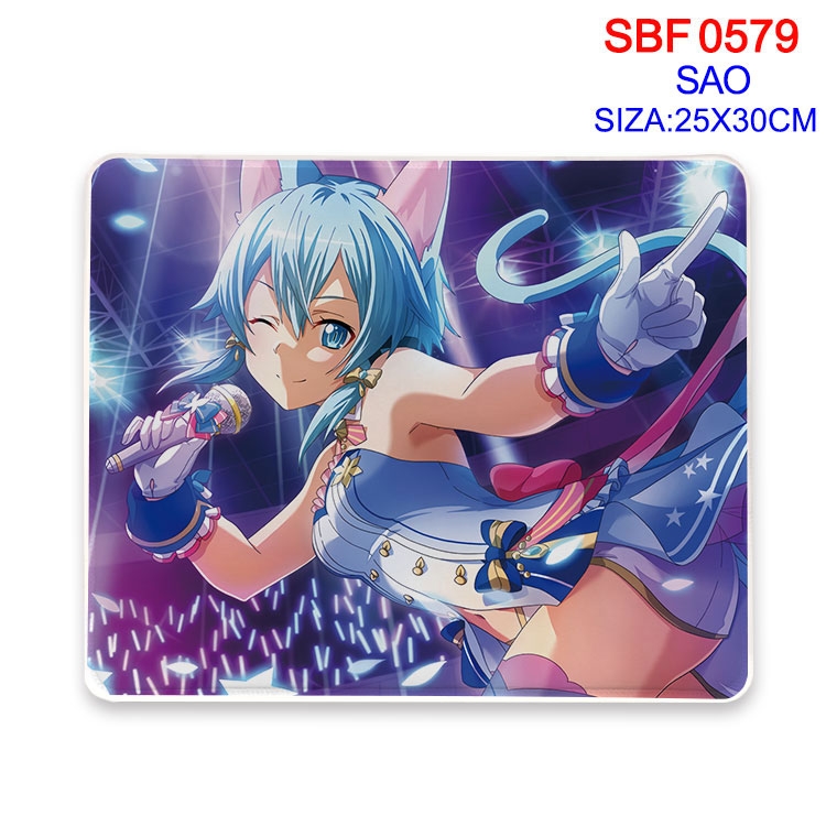 Sword Art Online Anime peripheral edge lock mouse pad 25X30cm  SBF-579