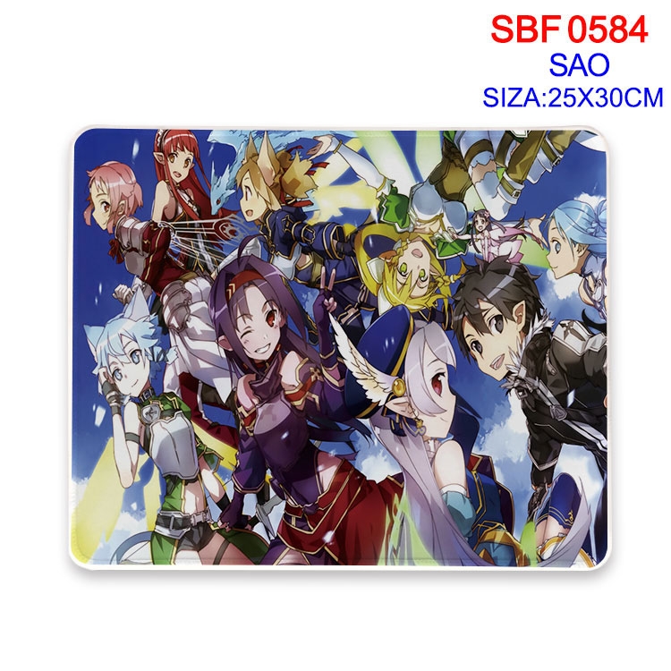 Sword Art Online Anime peripheral edge lock mouse pad 25X30cm  SBF-584
