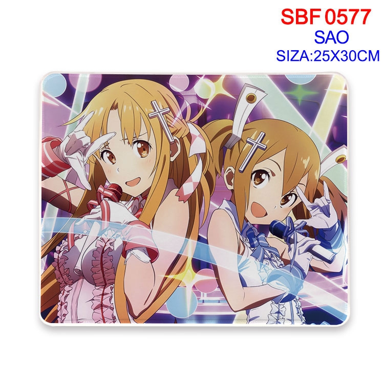 Sword Art Online Anime peripheral edge lock mouse pad 25X30cm SBF-577