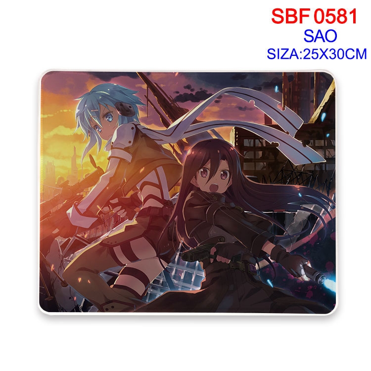 Sword Art Online Anime peripheral edge lock mouse pad 25X30cm SBF-581