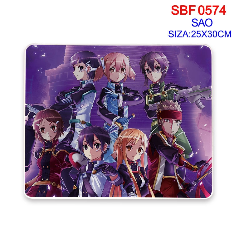 Sword Art Online Anime peripheral edge lock mouse pad 25X30cm SBF-574