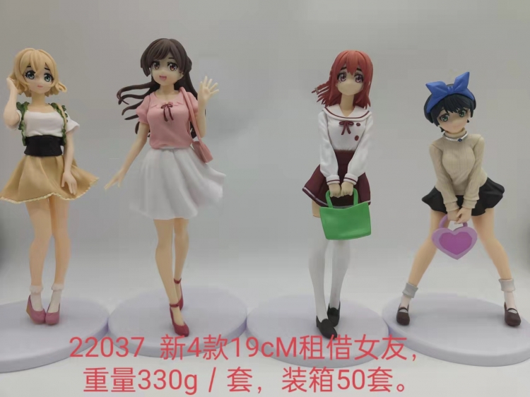 Rent-A-Girlfriend Bagged Figure Decoration Model 19cm a set of 4