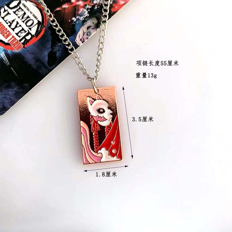 Demon Slayer Kimets Anime Metal Necklace Pendant Jewelry