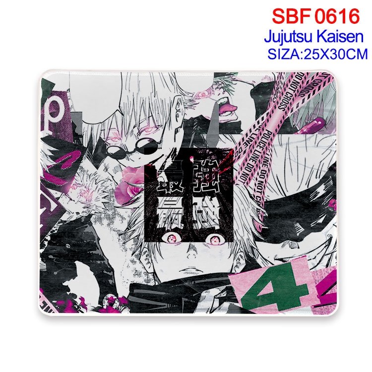 Jujutsu Kaisen Anime peripheral edge lock mouse pad 25X30cm SBF-616