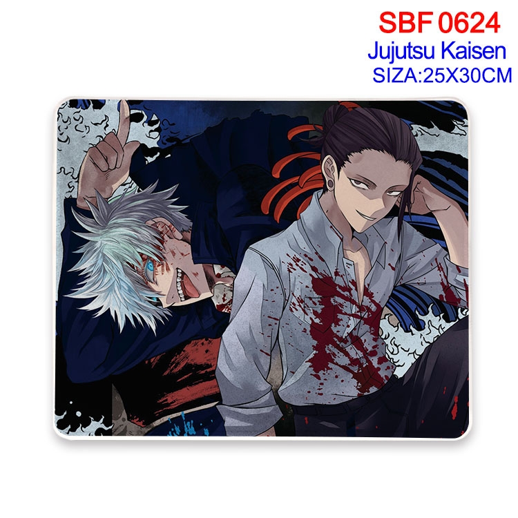 Jujutsu Kaisen Anime peripheral edge lock mouse pad 25X30cm  SBF-624