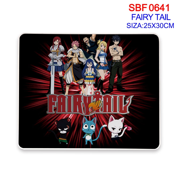 Fairy tail Anime peripheral edge lock mouse pad 25X30cm SBF-641