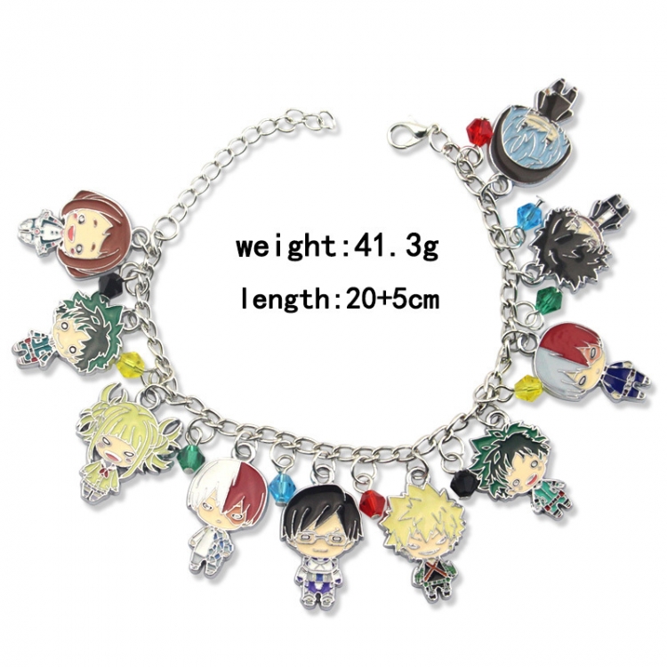 My Hero Academia Metal Bracelet Cartoon Jewelry OPP Bag  price for 5 pcs