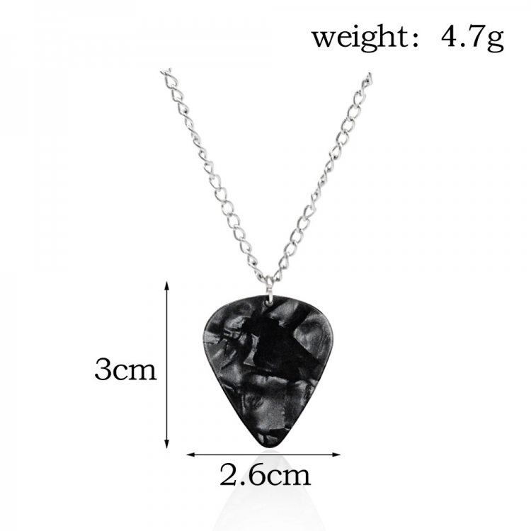 Stranger Things Eddie Guitar Pick Necklace Heart Ruby Pendant OPP Bag price for 10 pcs N00908