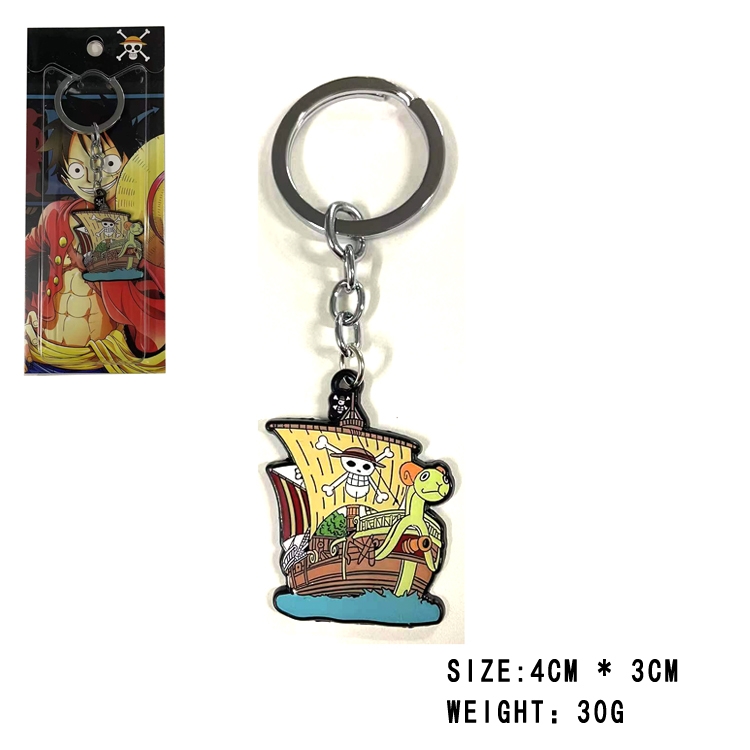 One Piece Anime peripheral metal keychain pendant