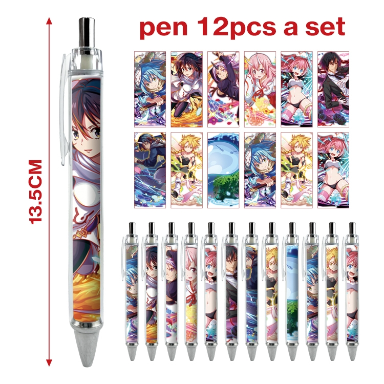 That Time I Got Slim anime peripheral student ballpoint pen a set of 12