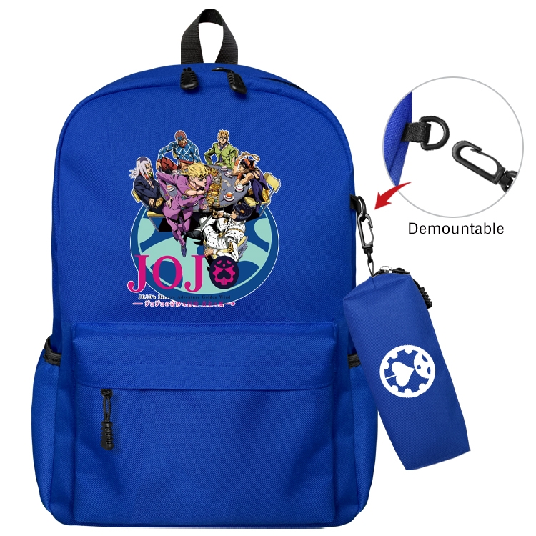 JoJos Bizarre Adventure Anime Peripheral Shoulder Bag Casual Satchel 43X35X12CM