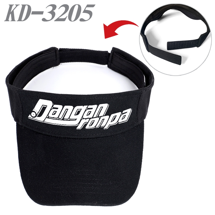 Dangan-Ronpa Anime Peripheral Empty Top sun hat Visor Hat  KD-3205A