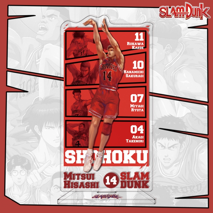 Slam Dunk Anime characters acrylic Standing Plates Keychain 16cm