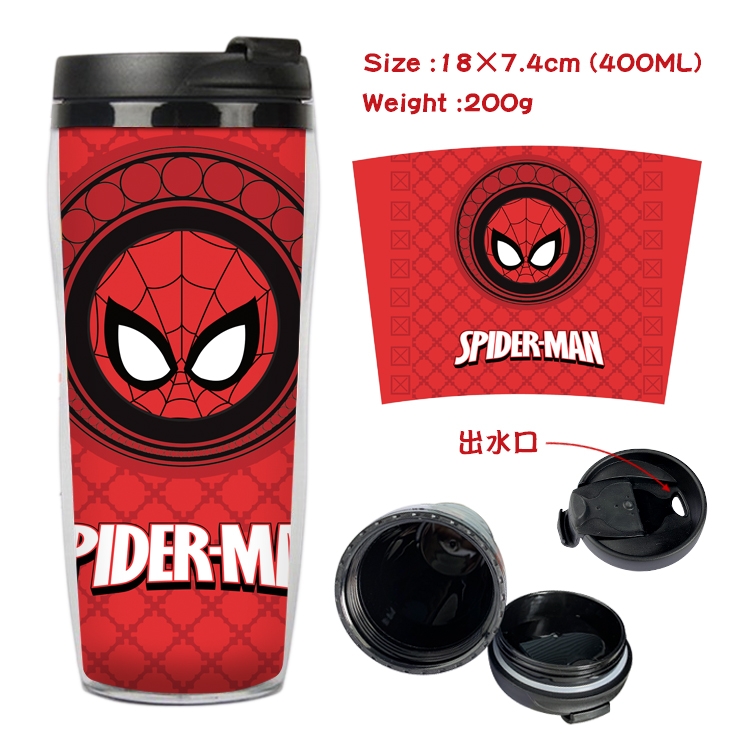 Super hero Anime Starbucks Leakproof Insulated Cup 18X7.4CM 400ML