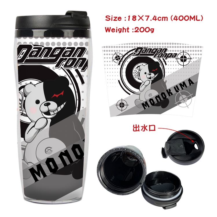  Dangan-Ronpa Anime Starbucks Leakproof Insulated Cup 18X7.4CM 400ML