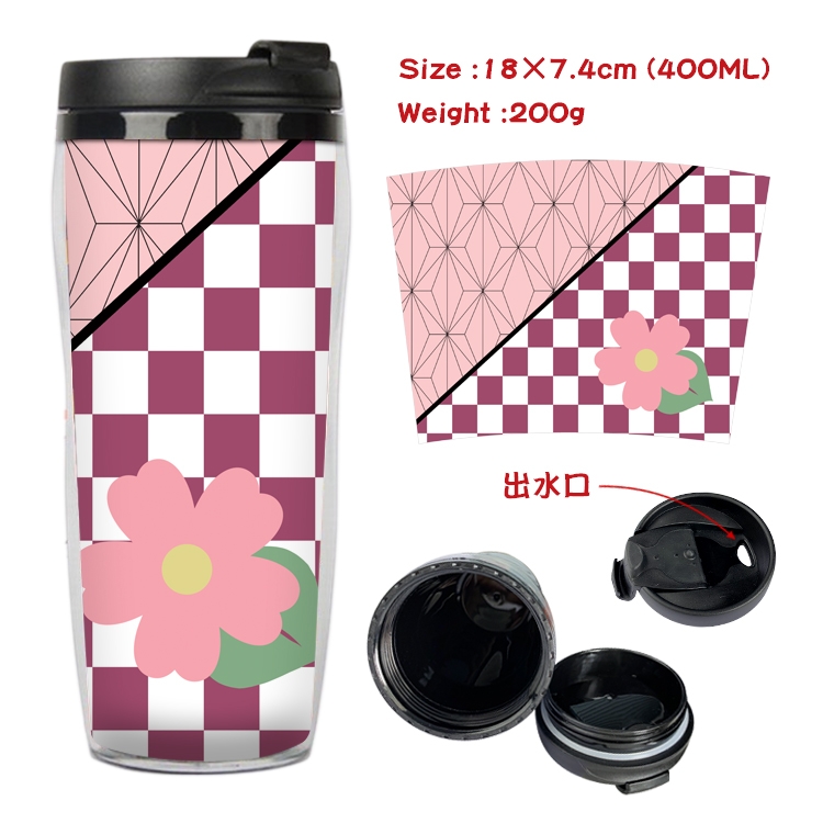 Demon Slayer Kimets Anime Starbucks Leakproof Insulated Cup 18X7.4CM 400ML