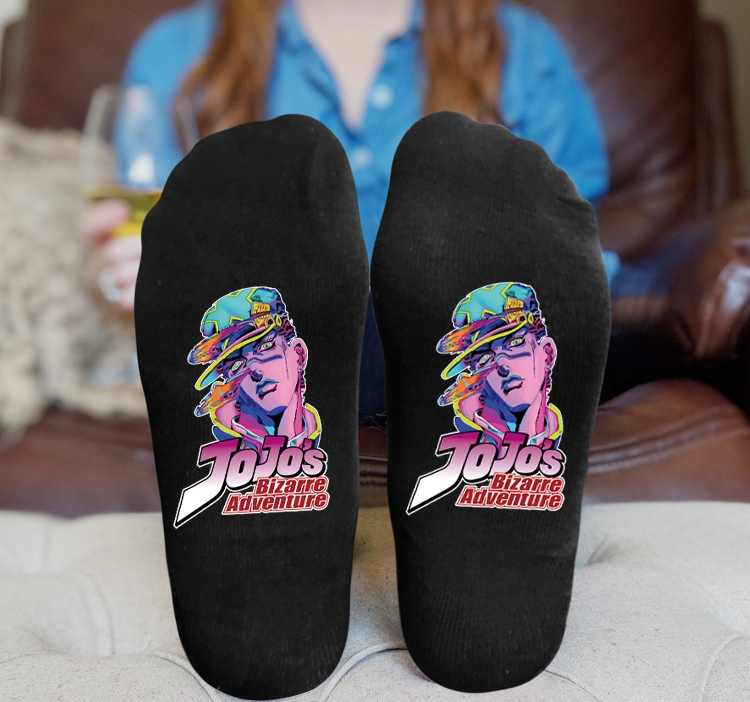 JoJos Bizarre Adventure Anime Knitted Print Socks Adult One Size Tube Height 15cm 9A