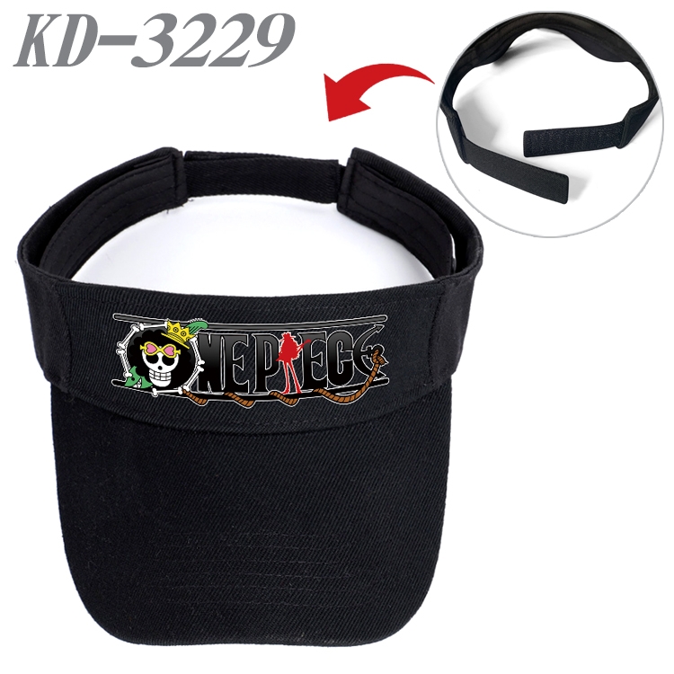 One Piece Anime Peripheral Empty Top sun hat Visor Hat Hat circumference 55-60cm KD-3229A