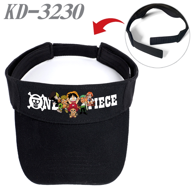 One Piece Anime Peripheral Empty Top sun hat Visor Hat Hat circumference 55-60cm KD-3230A