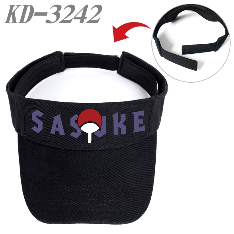 Naruto Anime Peripheral Empty Top sun hat Visor Hat Hat circumference 55-60cm KD-3242A