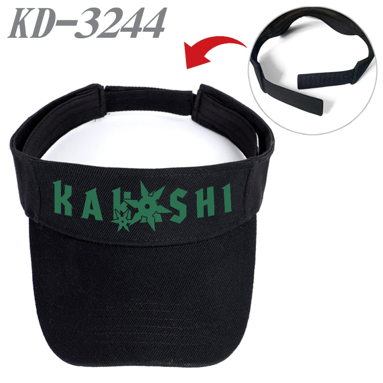 Naruto Anime Peripheral Empty Top sun hat Visor Hat Hat circumference 55-60cm KD-3244A