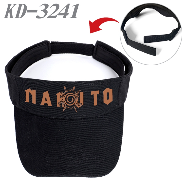 Naruto Anime Peripheral Empty Top sun hat Visor Hat Hat circumference 55-60cm KD-3241A