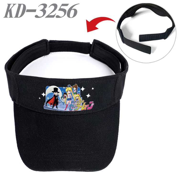 sailormoon Anime Peripheral Empty Top sun hat Visor Hat Hat circumference 55-60cm  KD-3256A