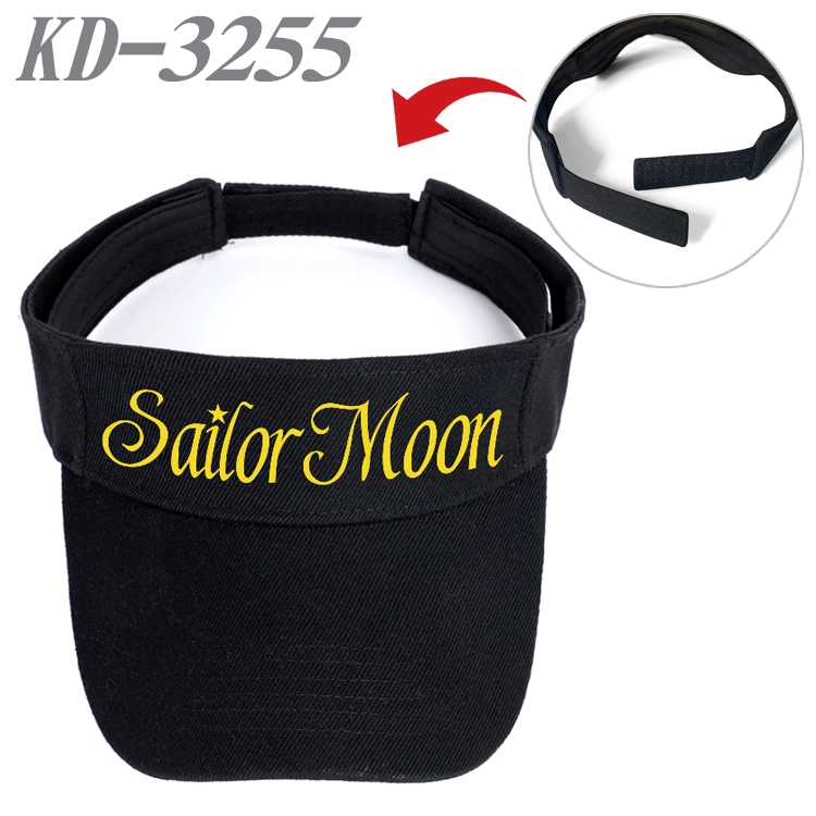 sailormoon Anime Peripheral Empty Top sun hat Visor Hat Hat circumference 55-60cm KD-3255A