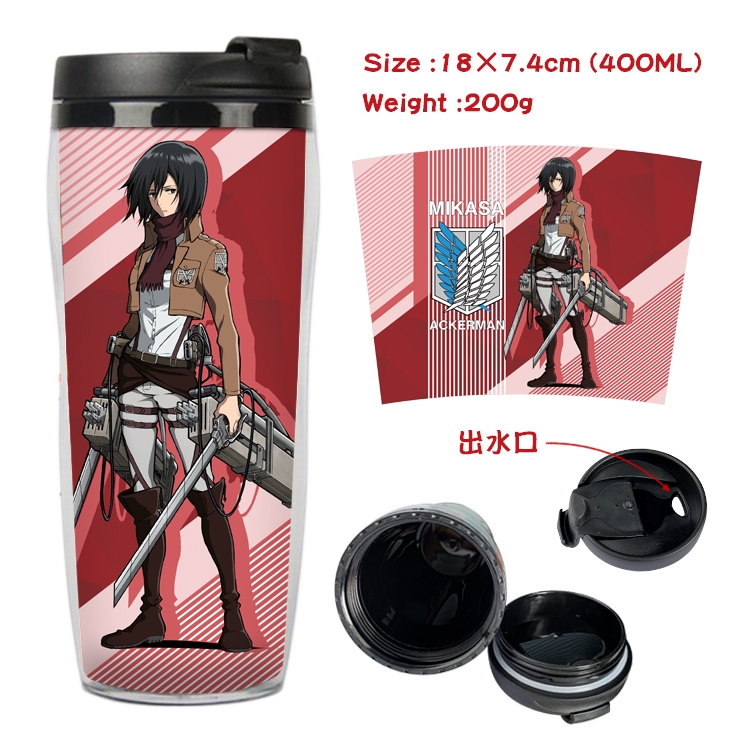 Shingeki no Kyojin Anime Starbucks Leakproof Insulated Cup 18X7.4CM 400ML