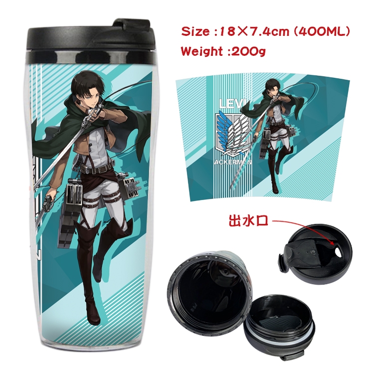 Shingeki no Kyojin Anime Starbucks Leakproof Insulated Cup 18X7.4CM 400ML