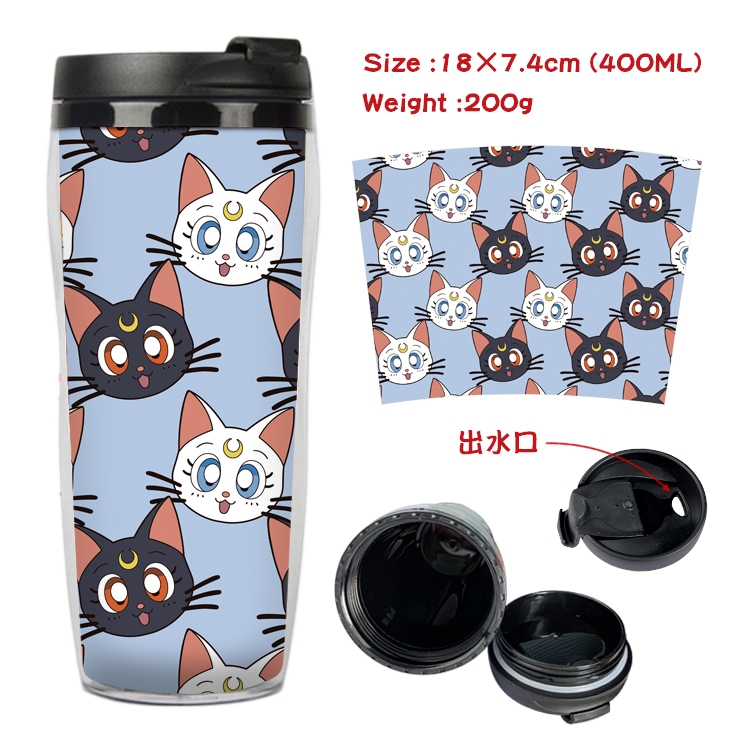  sailormoon Anime Starbucks Leakproof Insulated Cup 18X7.4CM 400ML