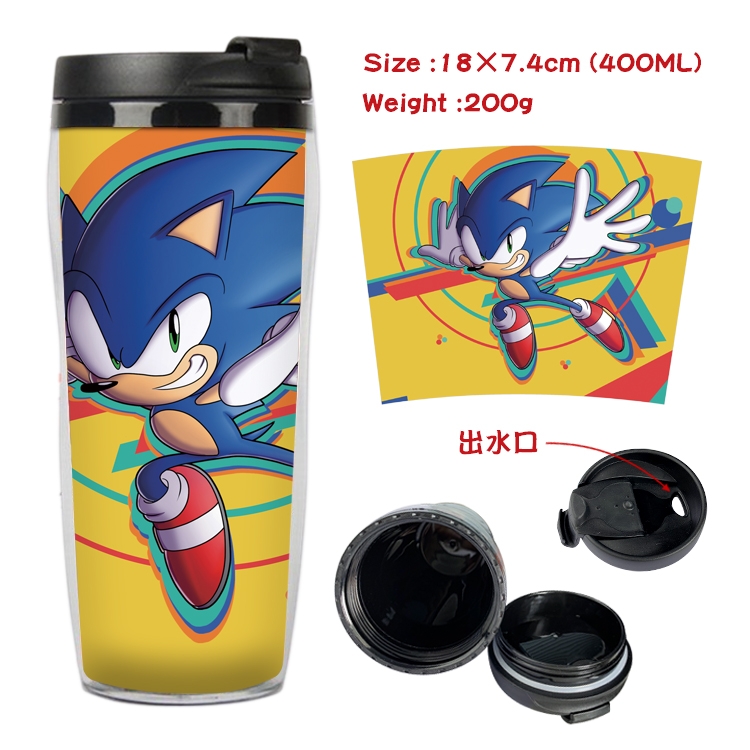 Sonic The Hedgehog Anime Starbucks Leakproof Insulated Cup 18X7.4CM 400ML