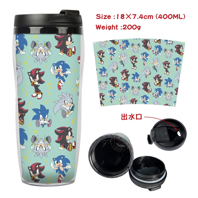 Sonic The Hedgehog Anime Starbucks Leakproof Insulated Cup 18X7.4CM 400ML