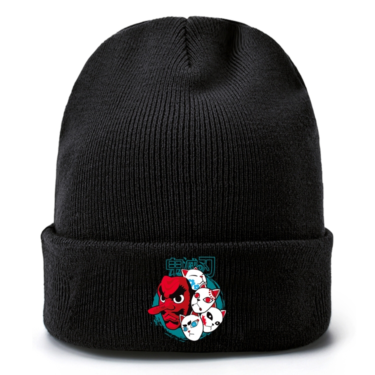 Demon Slayer Kimets Anime knitted hat wool hat head circumference 40-80cm