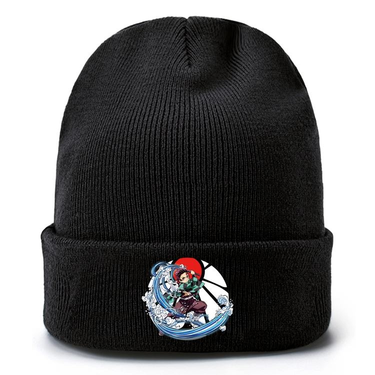 Demon Slayer Kimets Anime knitted hat wool hat head circumference 40-80cm