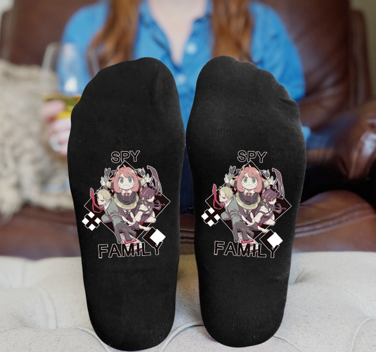 SPY×FAMILY  Anime Knitted Print Socks Adult One Size Tube Height 15cm 2A