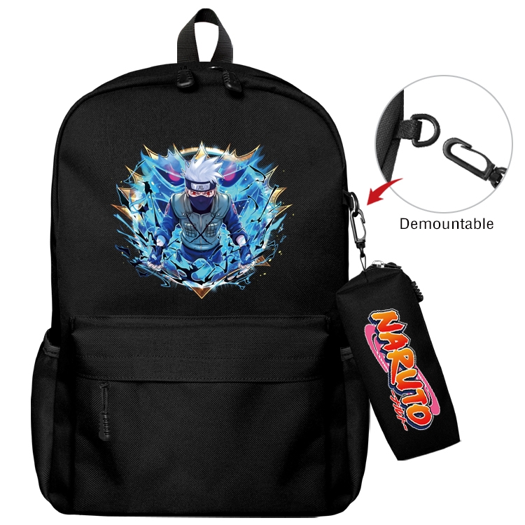 Naruto Anime Backpack School Bag  Small Pencil Case Set 43X35X12CM