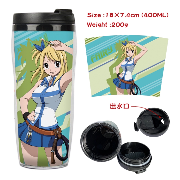 Fairy tail Anime Starbucks Leakproof Insulated Cup 18X7.4CM 400ML 4A